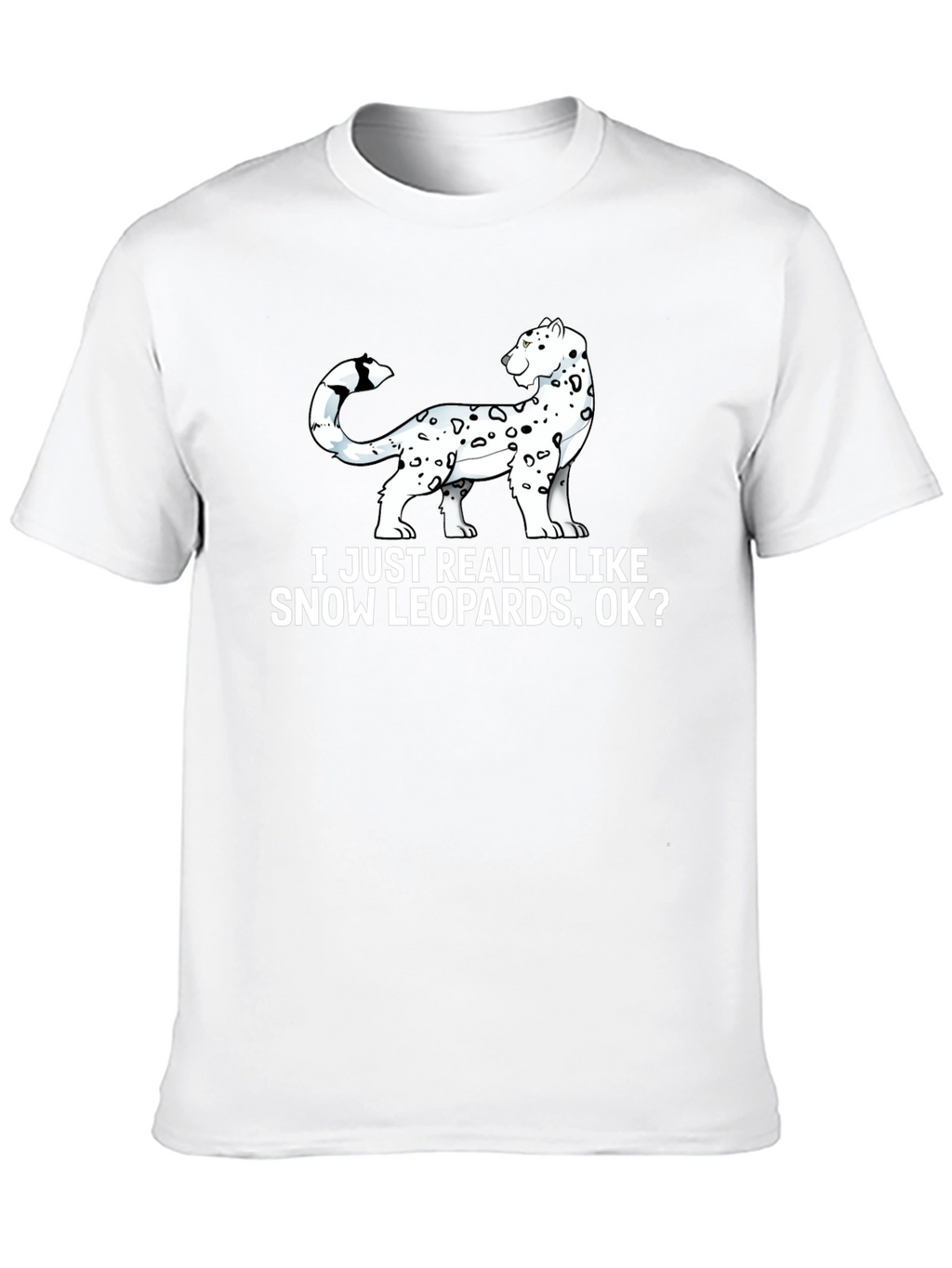 Snow Leopard Lover Graphic T-Shirt