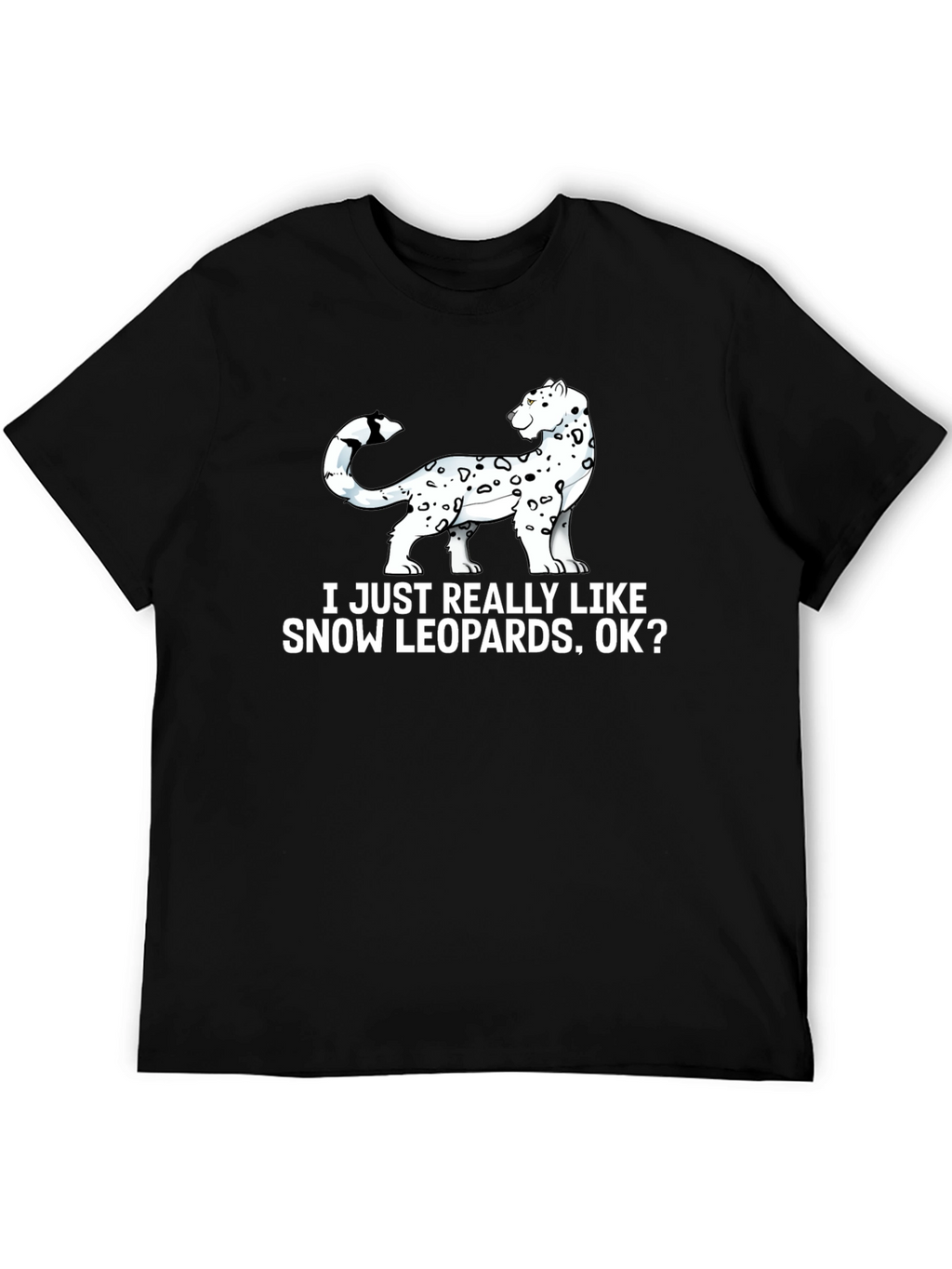 Snow Leopard Lover Graphic T-Shirt