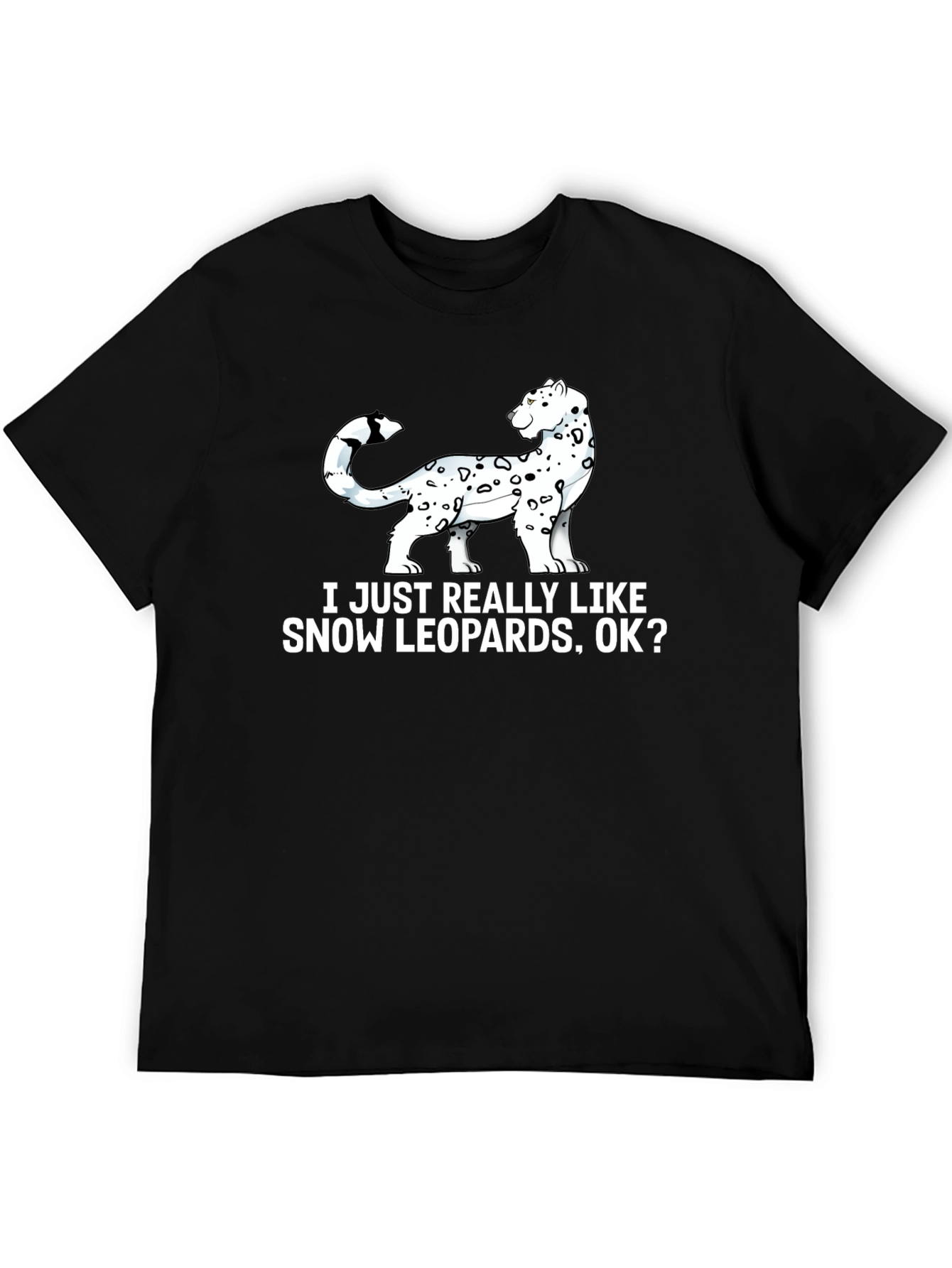 Snow Leopard Lover Graphic T-Shirt