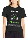 ChatGPT University Rugby T-Shirt