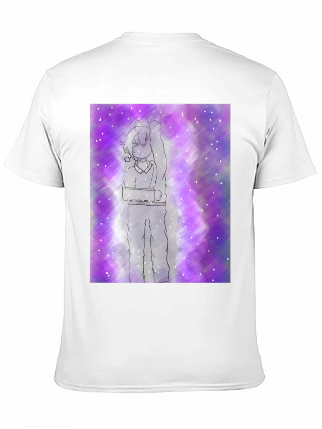 Anime Sketch Tee - Cosmic Purple Haze