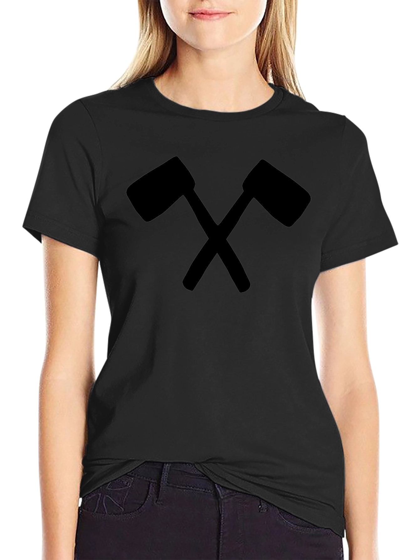 Crossed Hammers Graphic Tee - Miner Black T-Shirt