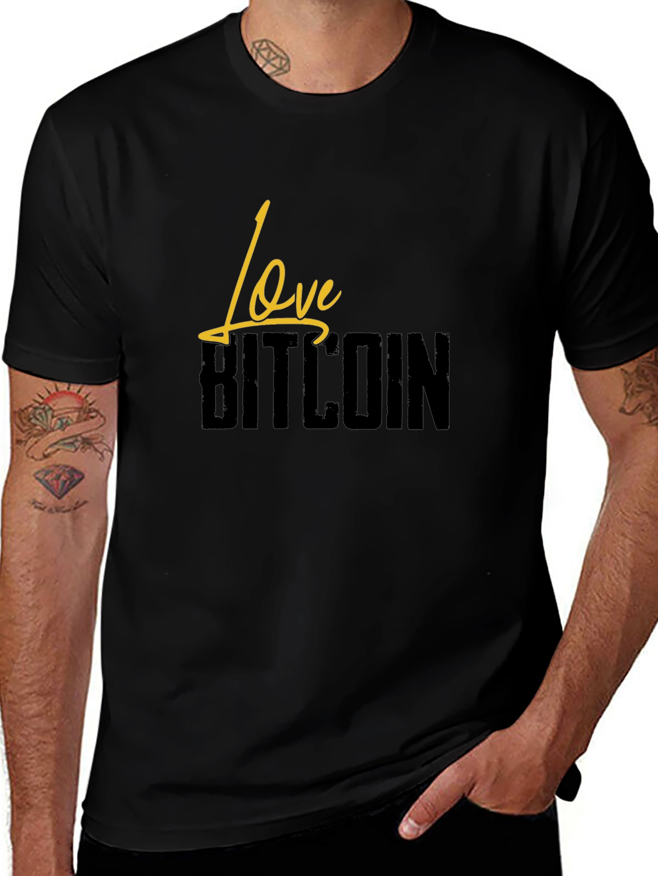 Love Bitcoin Graphic T-Shirt - Crypto Fashion