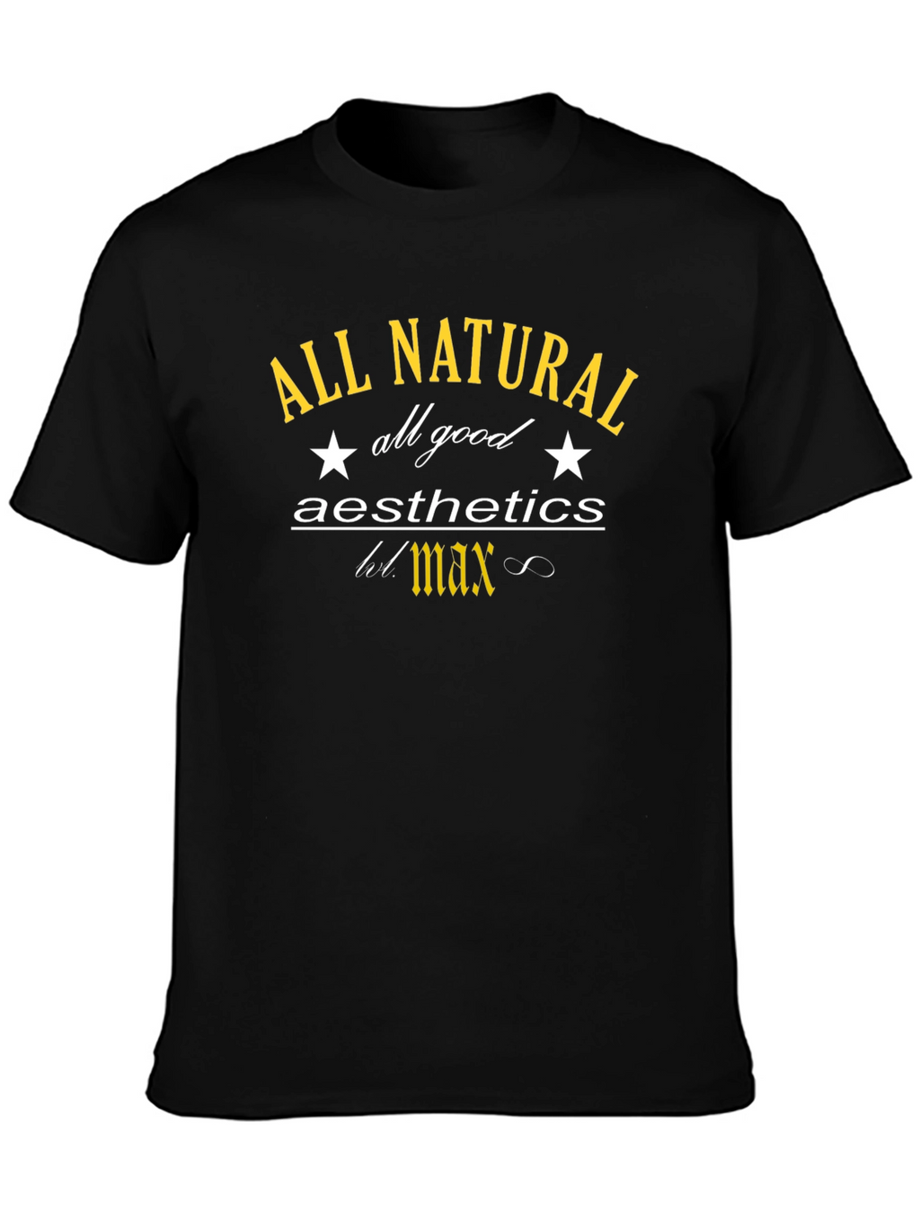 All Natural Aesthetics Black Graphic Tee
