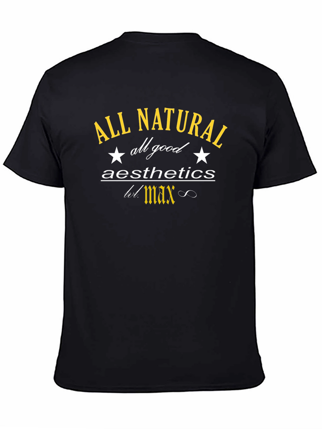 All Natural Aesthetics Black Graphic Tee