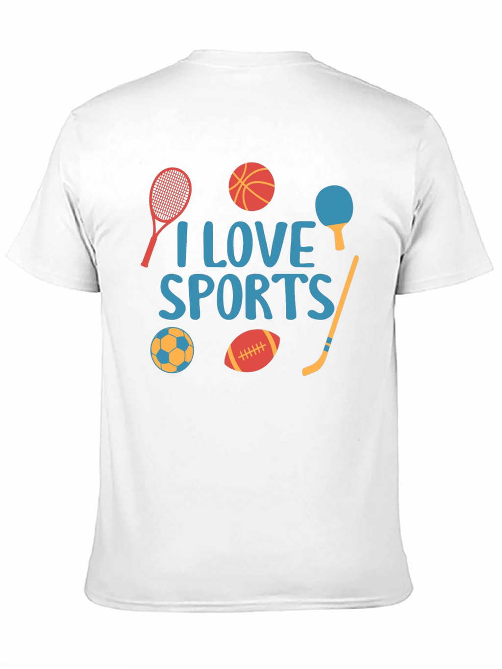 I Love Sports Graphic T-Shirt