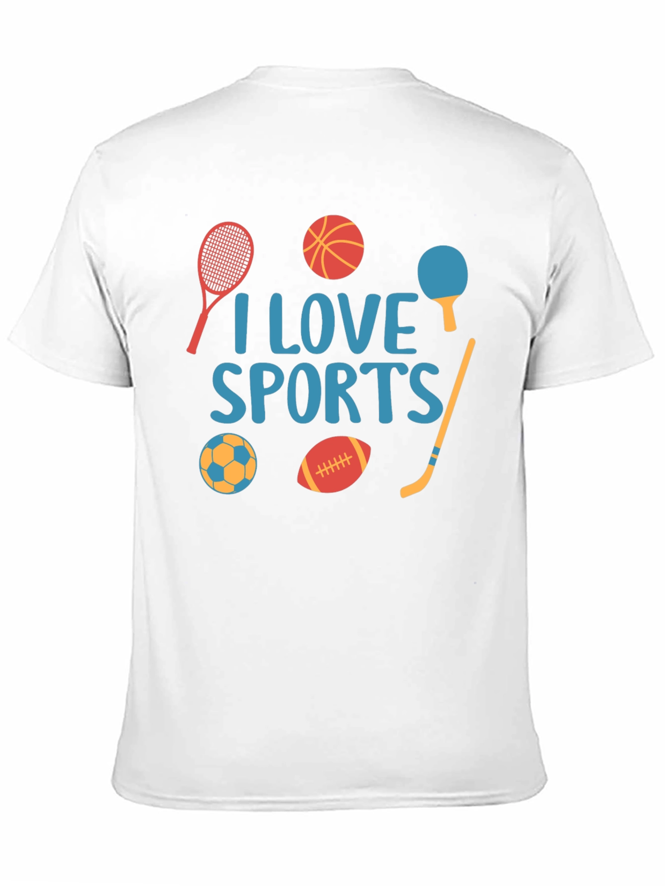 I Love Sports Graphic T-Shirt