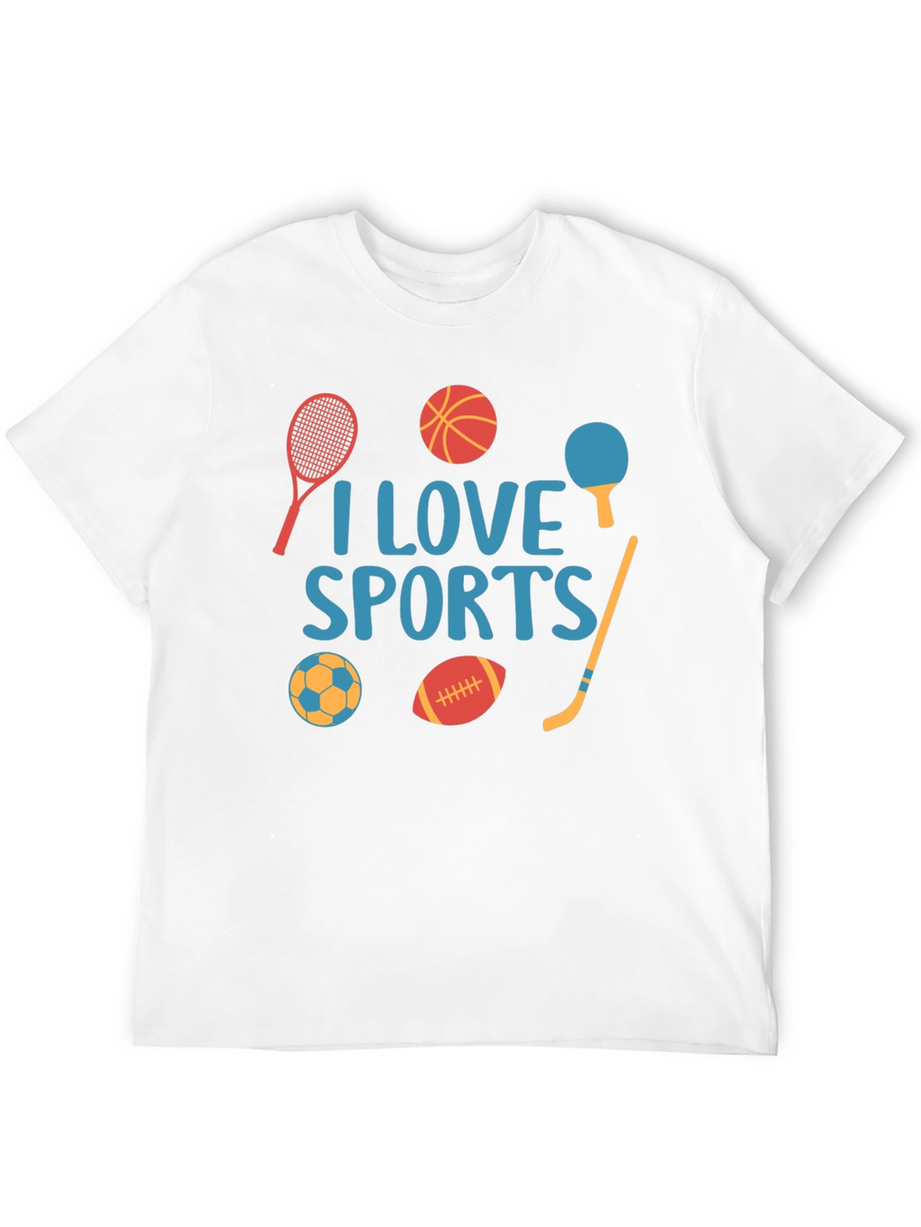 I Love Sports Graphic T-Shirt