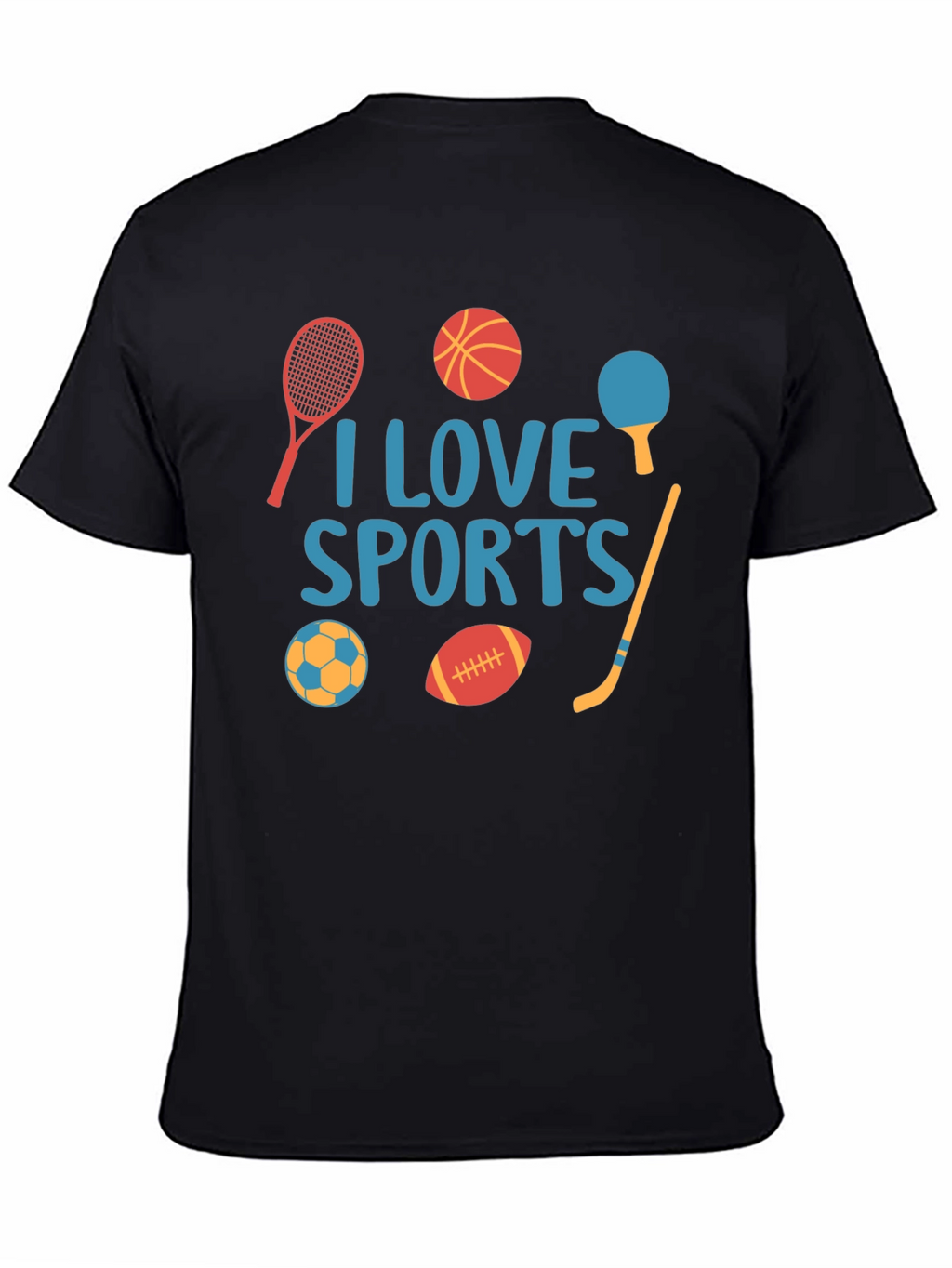 I Love Sports Graphic T-Shirt