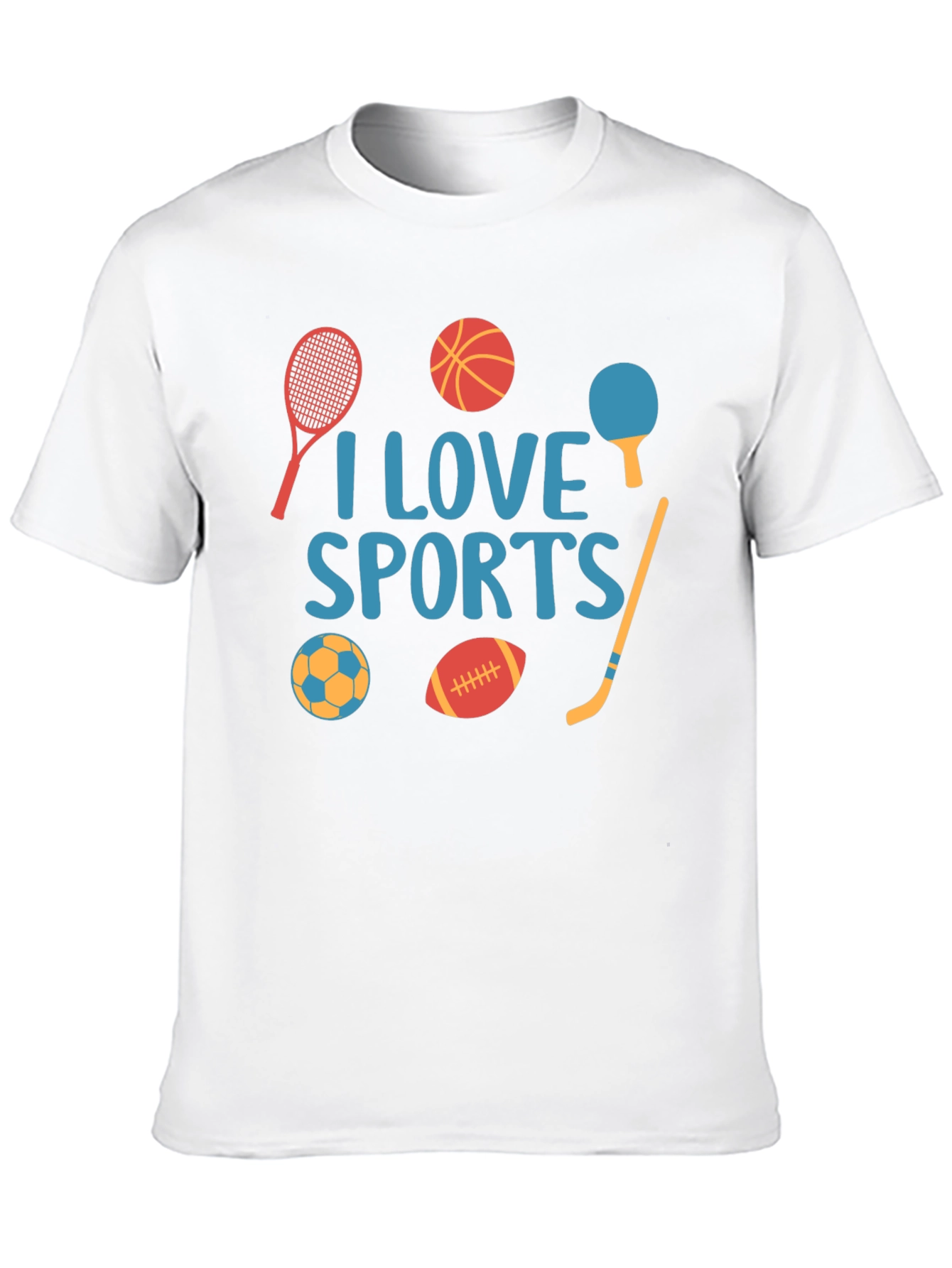I Love Sports Graphic T-Shirt