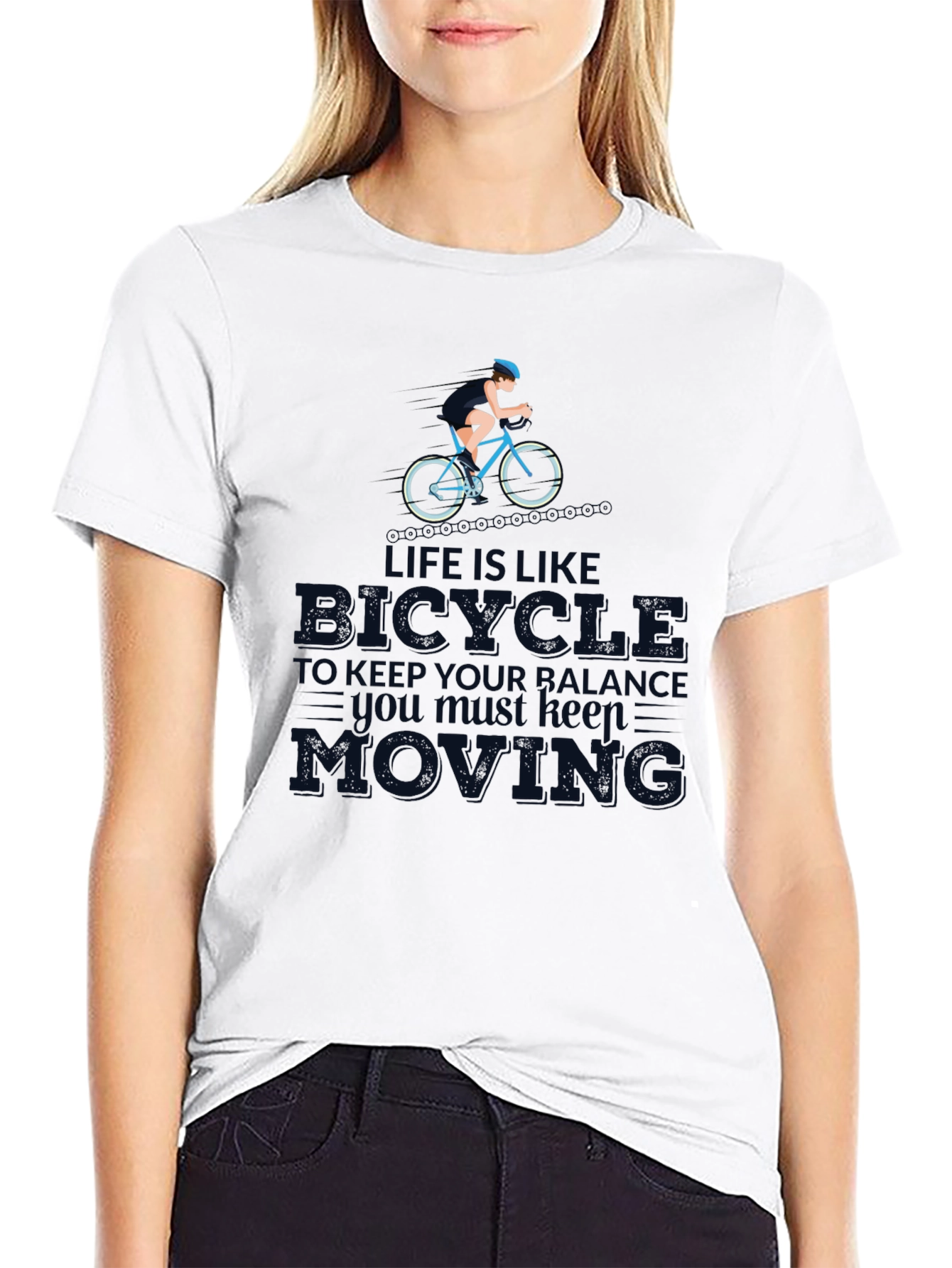 Life is Like a Bicycle T-Shirt