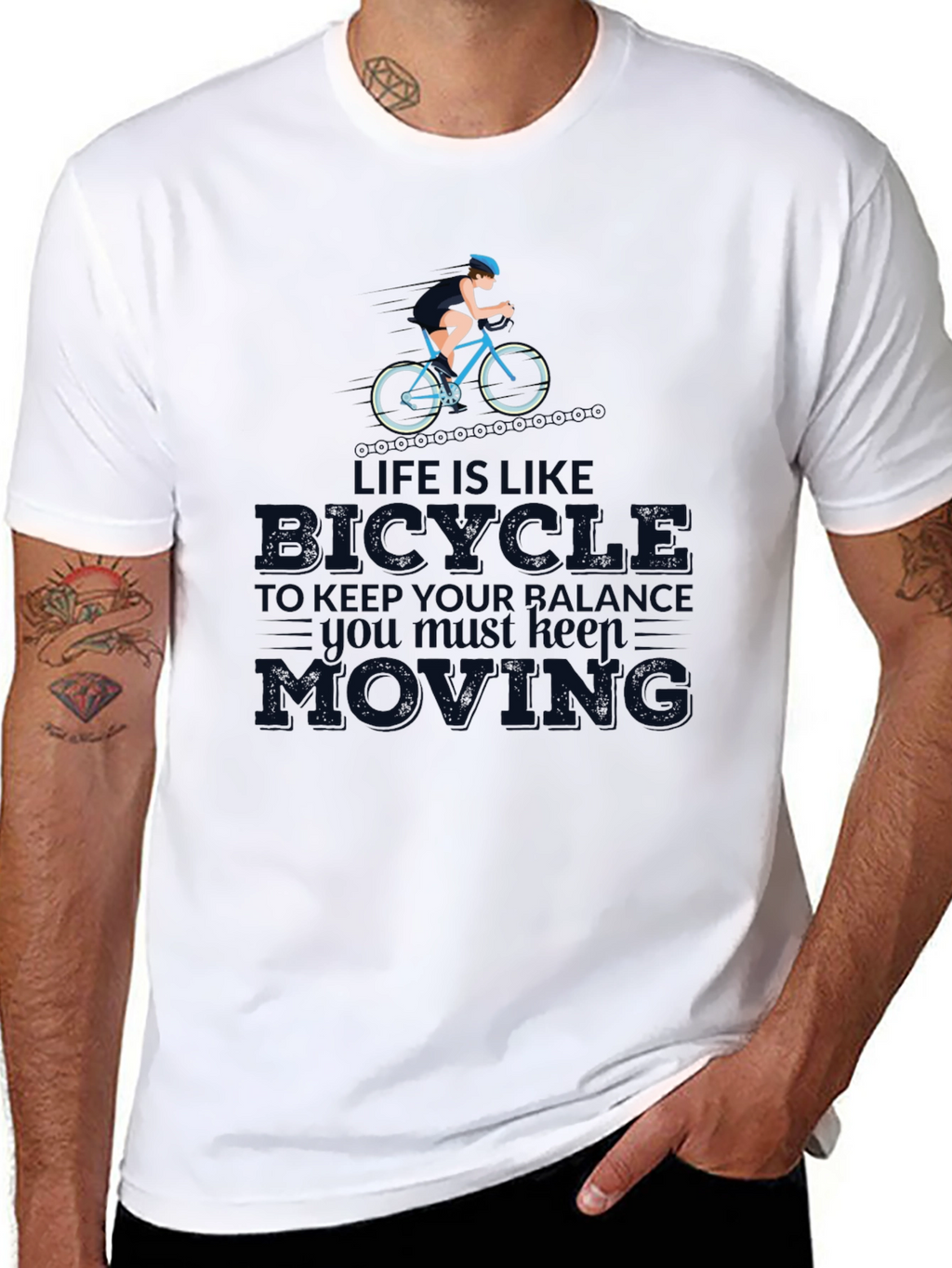 Life is Like a Bicycle T-Shirt