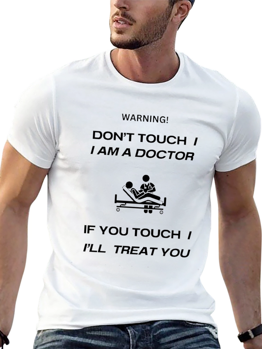 Funny Doctor T-Shirt - Warning: Dont Touch!