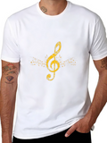 Music Lover Tee - Treble Clef Graphic T-Shirt