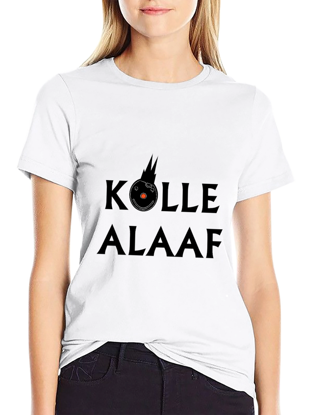 Kolle Alaaf Graphic Print Black T-Shirt