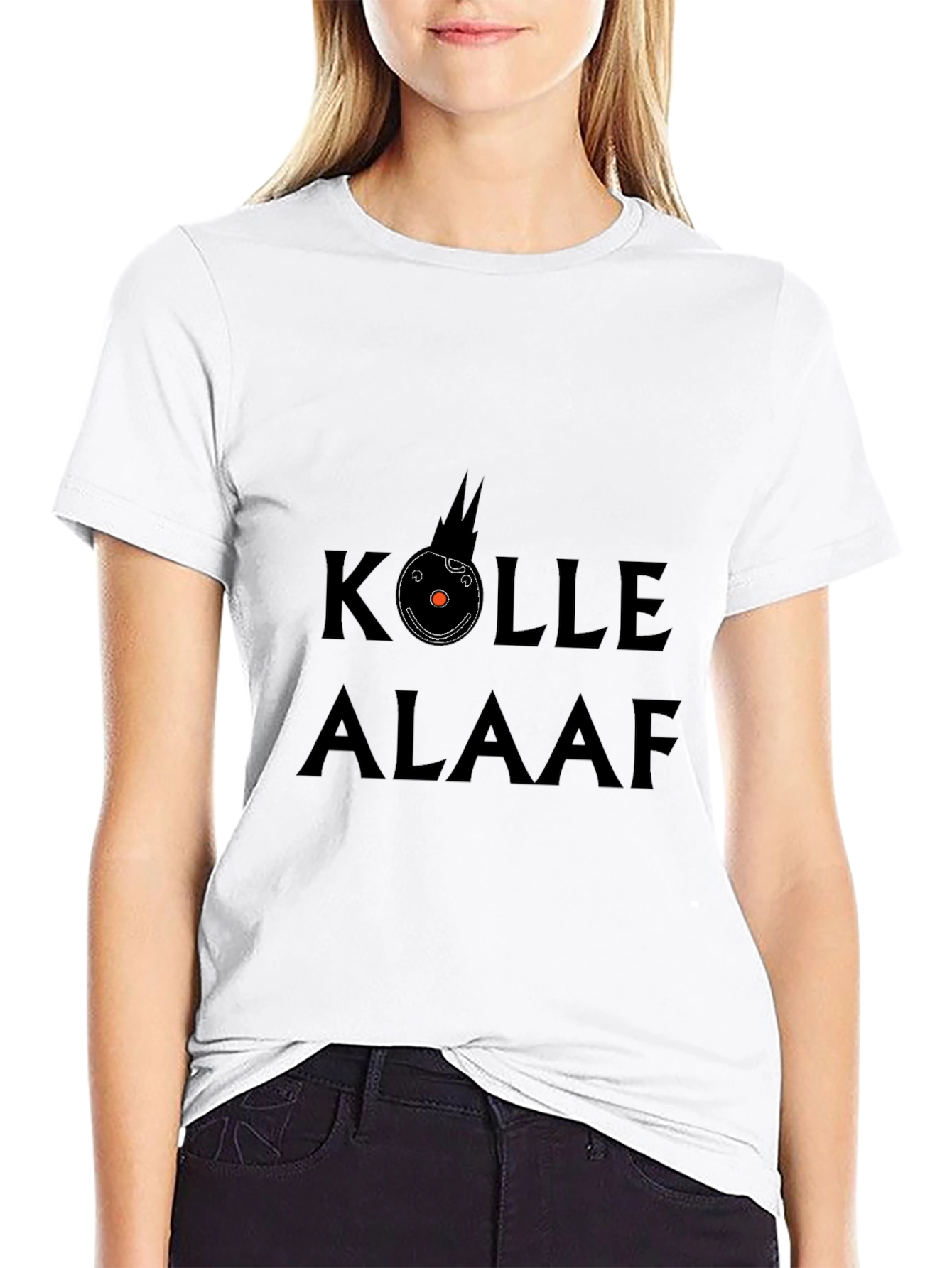 Kolle Alaaf Graphic Print Black T-Shirt