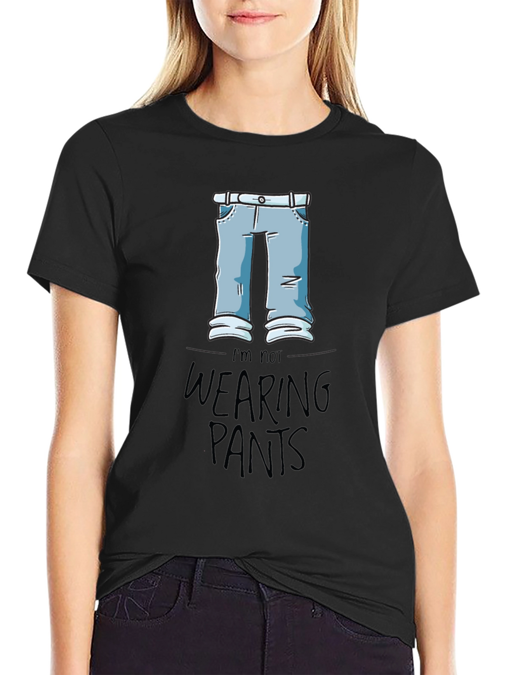 Funny Im Not Wearing Pants Graphic Tee
