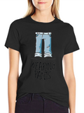 Funny Im Not Wearing Pants Graphic Tee