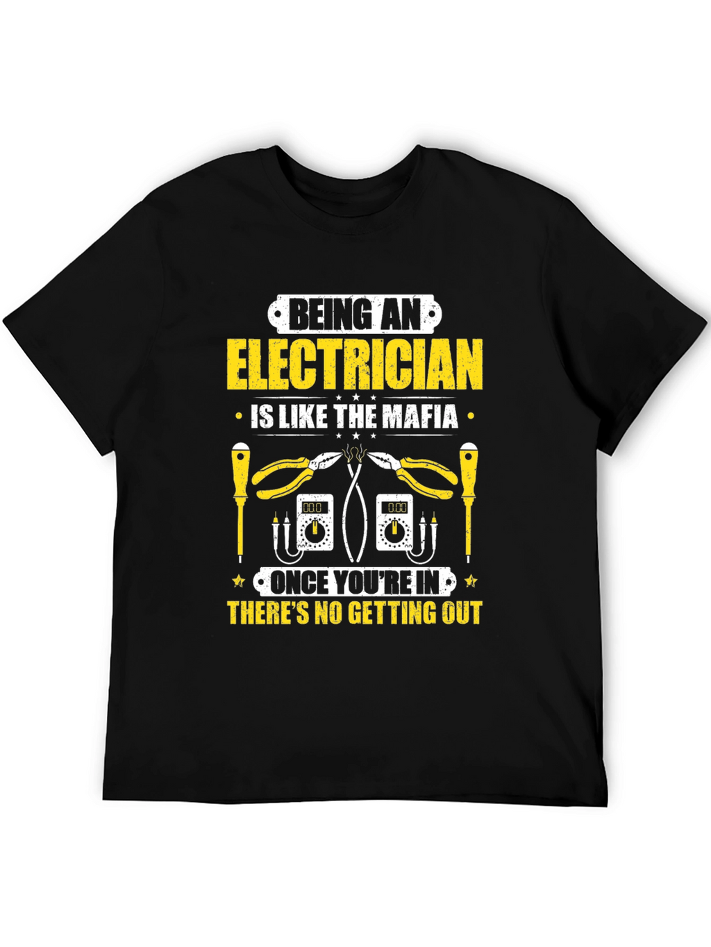 Electrician Mafia T-Shirt - Funny Job Tee
