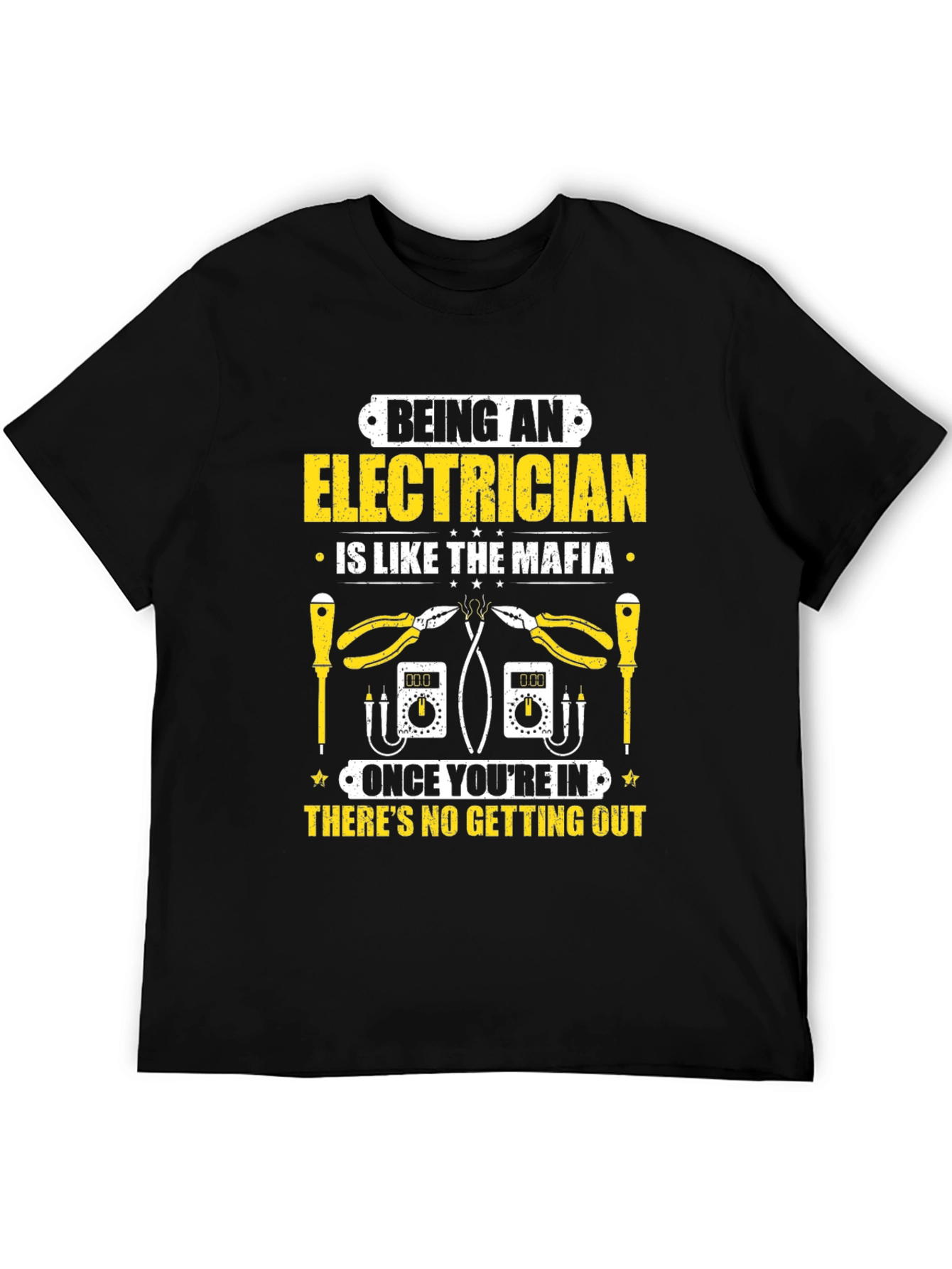 Electrician Mafia T-Shirt - Funny Job Tee