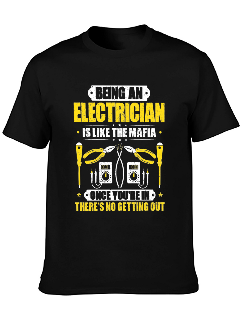Electrician Mafia T-Shirt - Funny Job Tee