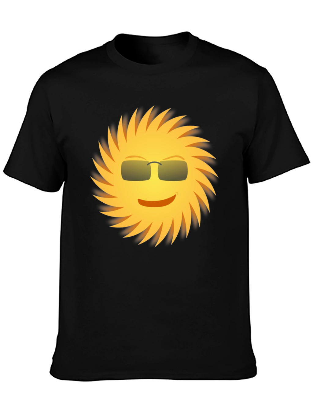 Cool Sun Graphic Tee - Black Unisex Shirt