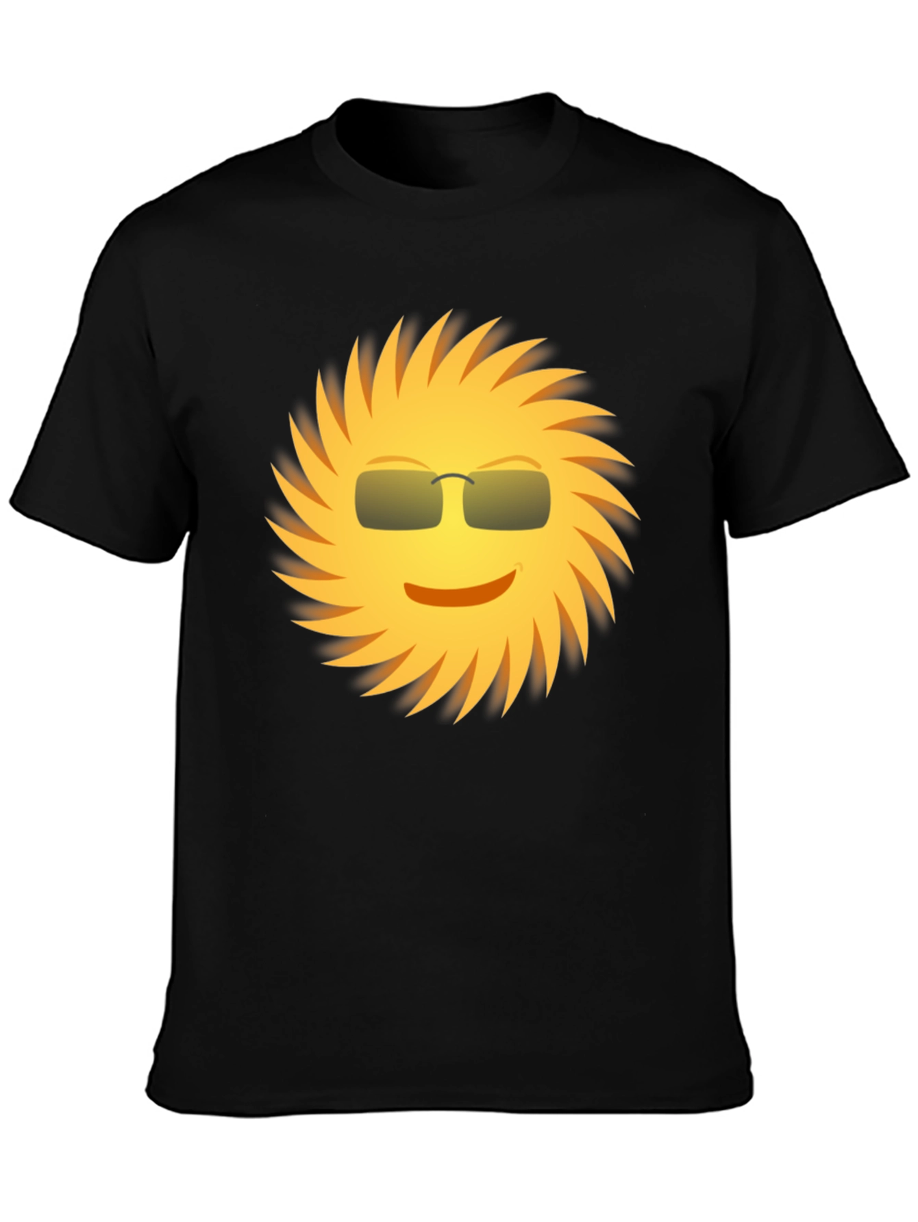 Cool Sun Graphic Tee - Black Unisex Shirt