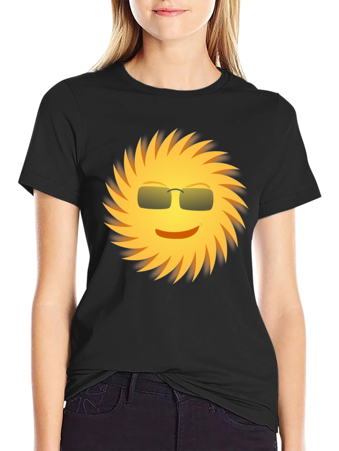 Cool Sun Graphic Tee - Black Unisex Shirt