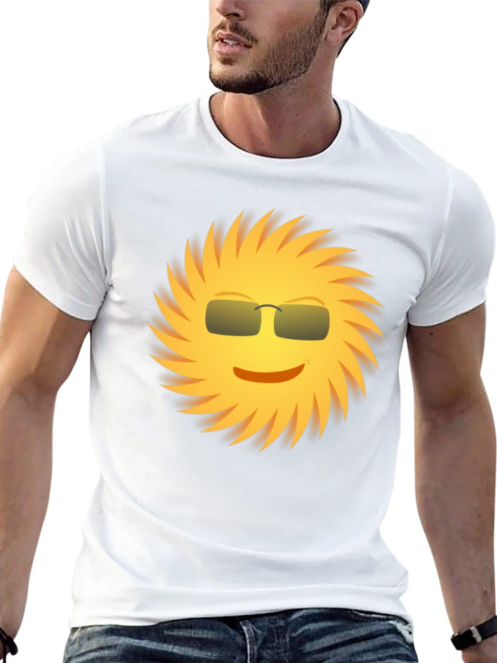 Cool Sun Graphic Tee - Black Unisex Shirt