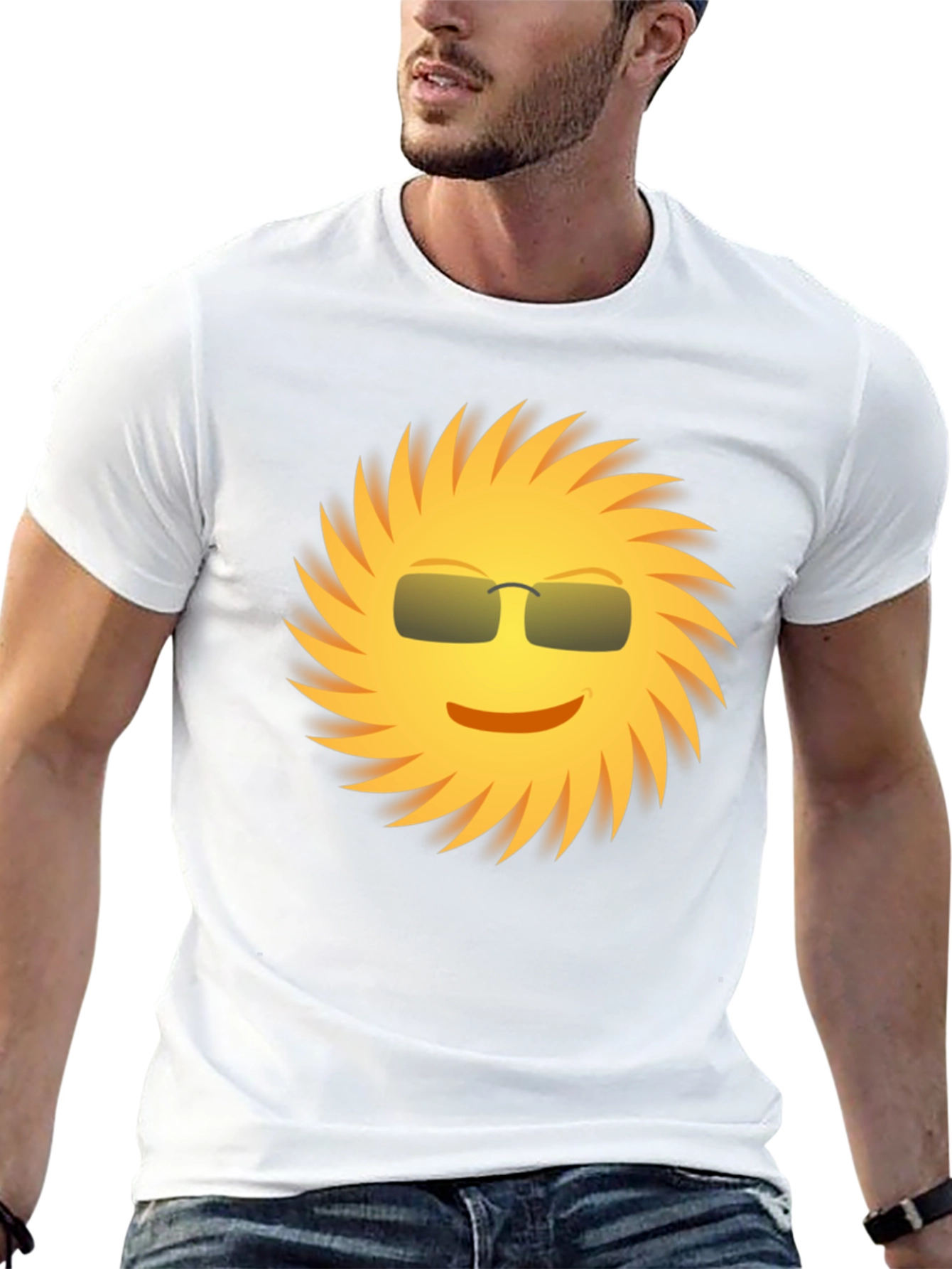 Cool Sun Graphic Tee - Black Unisex Shirt