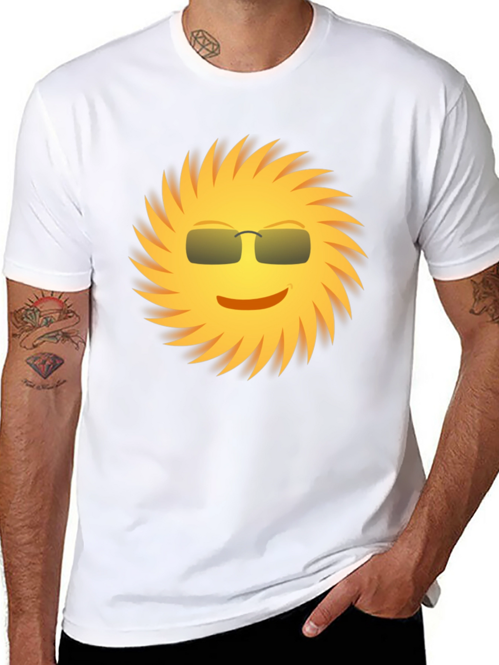 Cool Sun Graphic Tee - Black Unisex Shirt