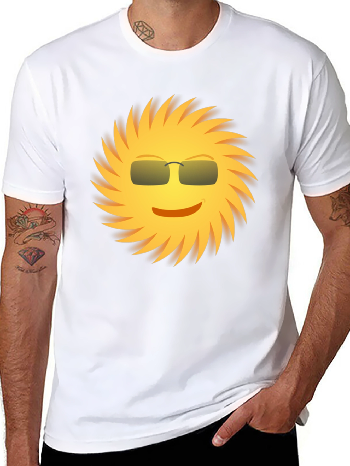 Cool Sun Graphic Tee - Black Unisex Shirt