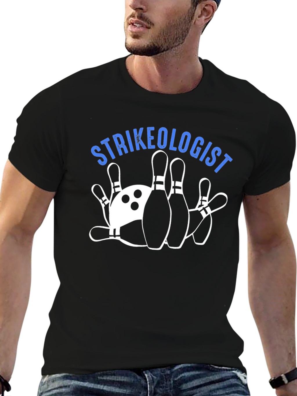 Strikeologist Bowling T-Shirt - Unique Graphic Tee