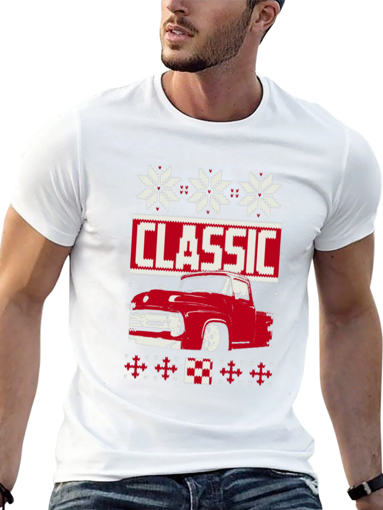 Classic Truck Christmas Sweater T-Shirt
