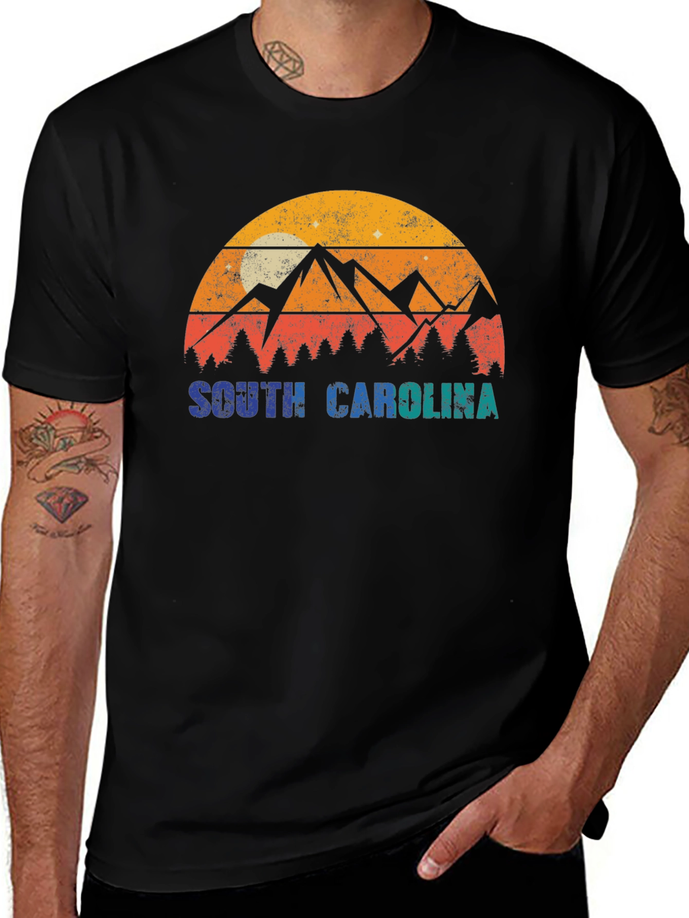 Retro South Carolina Mountain T-Shirt
