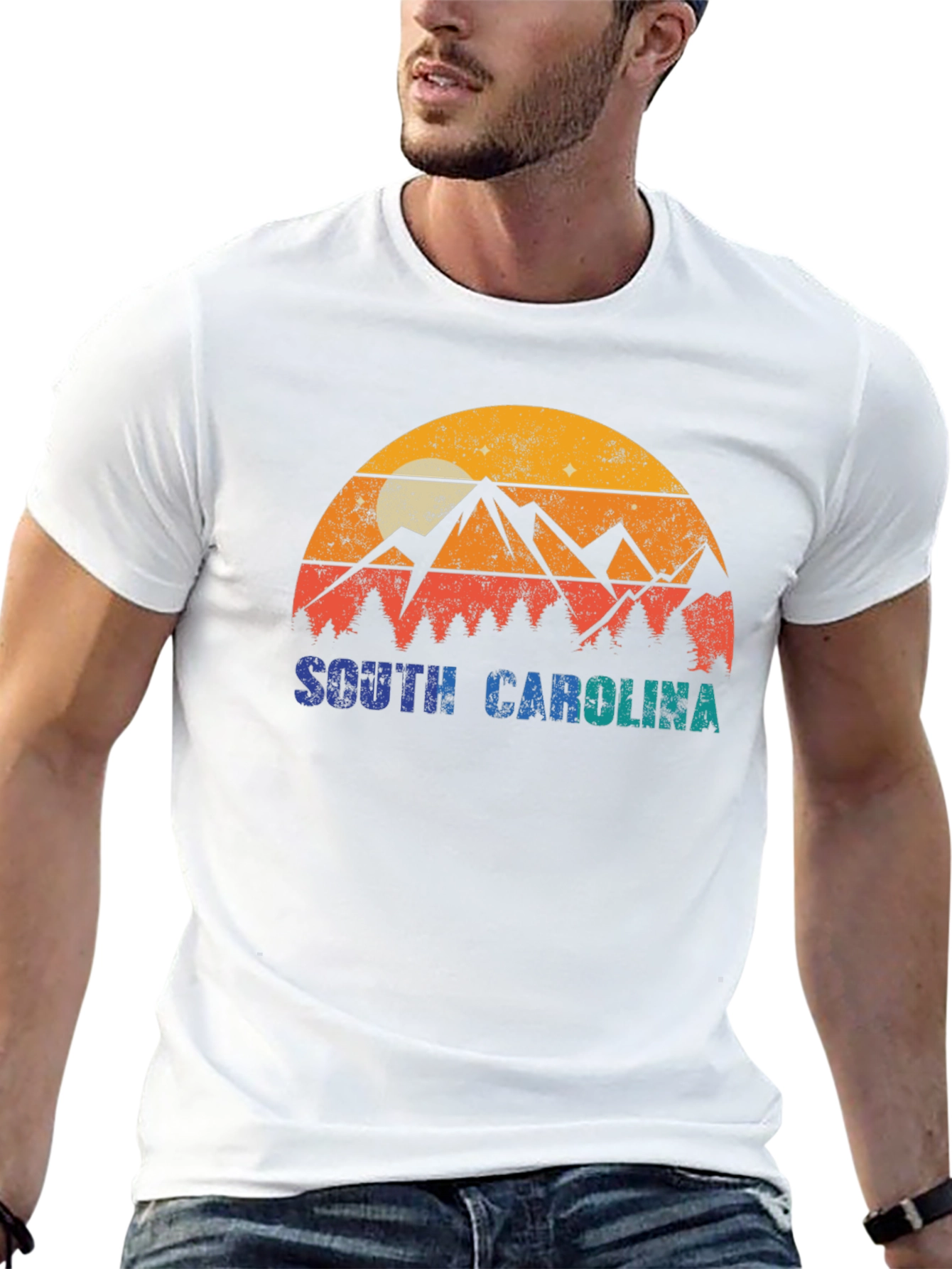 Retro South Carolina Mountain T-Shirt