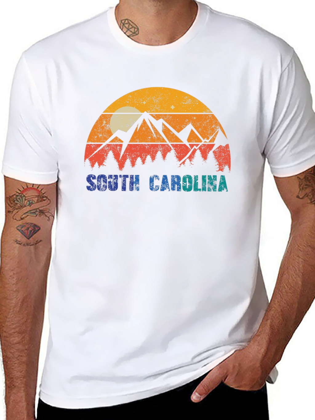 Retro South Carolina Mountain T-Shirt