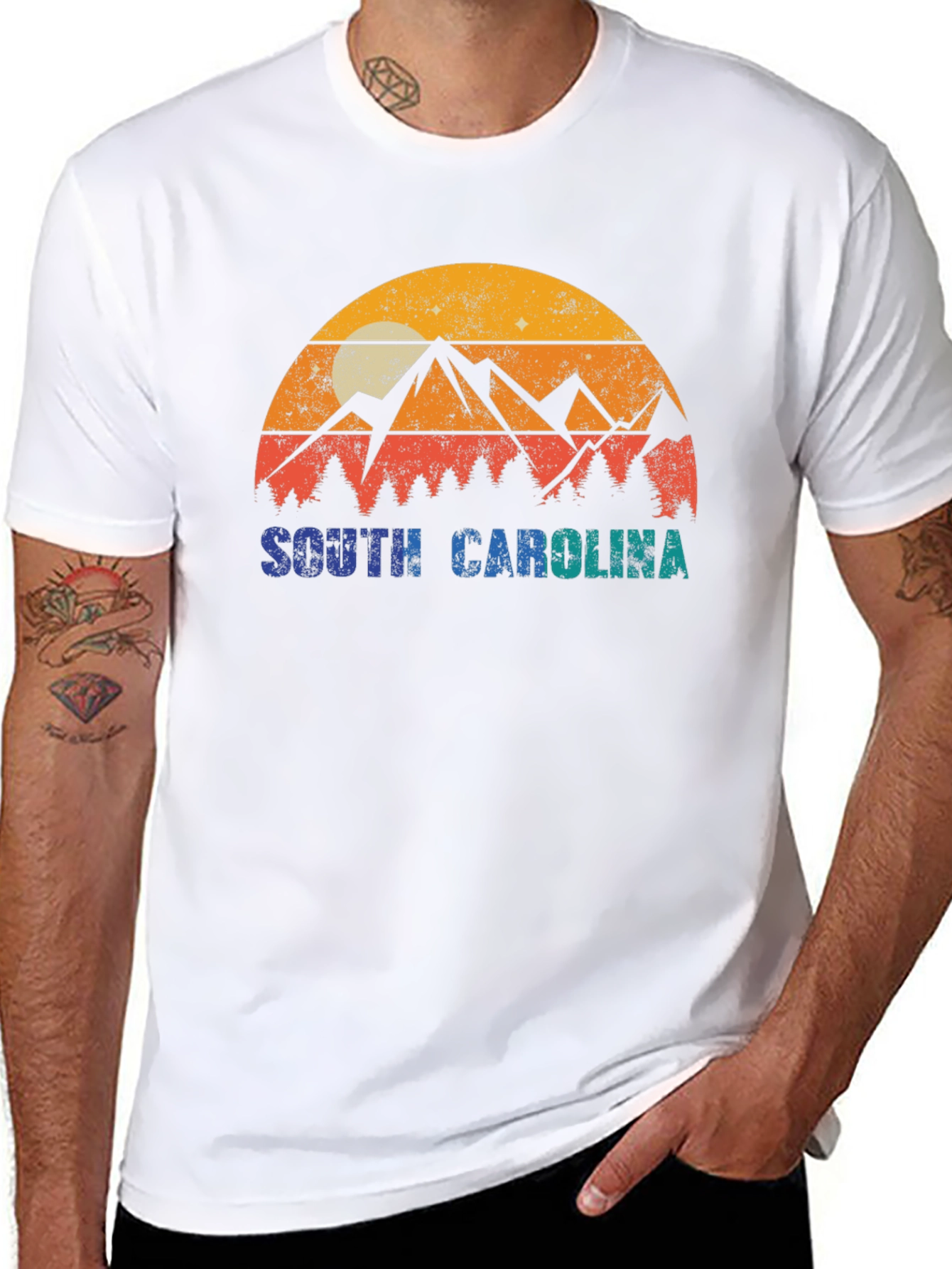 Retro South Carolina Mountain T-Shirt