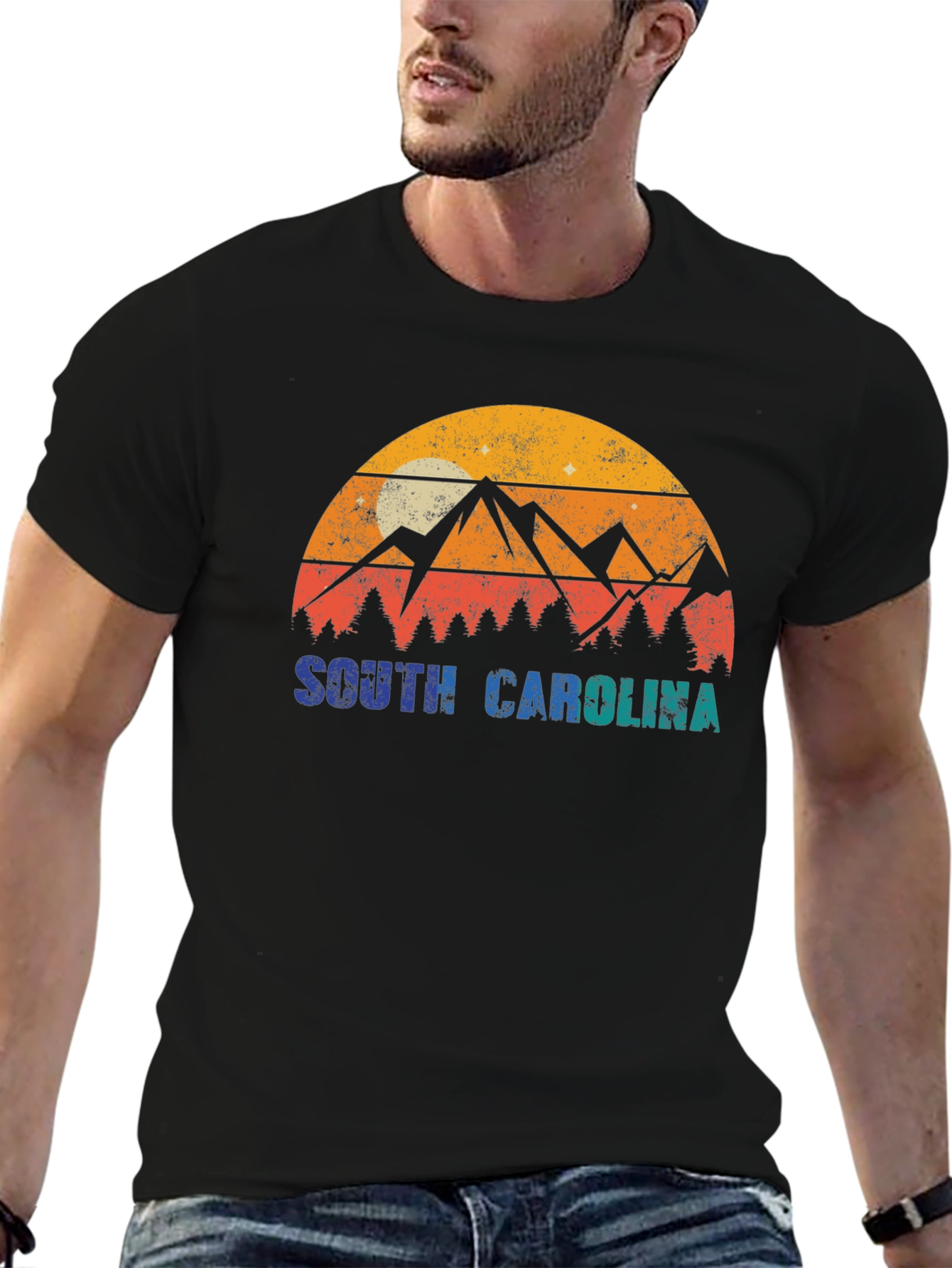 Retro South Carolina Mountain T-Shirt
