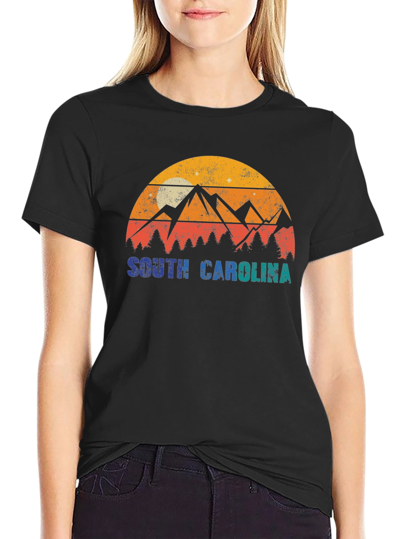 Retro South Carolina Mountain T-Shirt