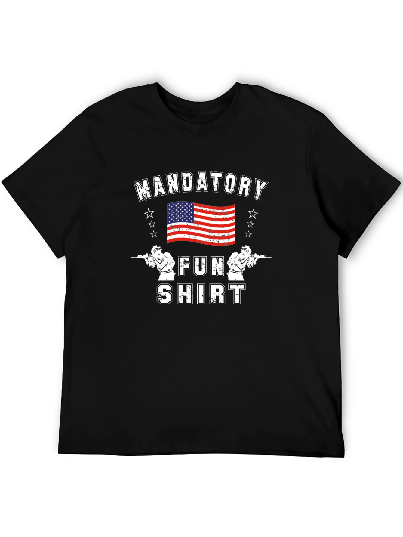 Mandatory Fun Shirt American Flag Graphic Tee