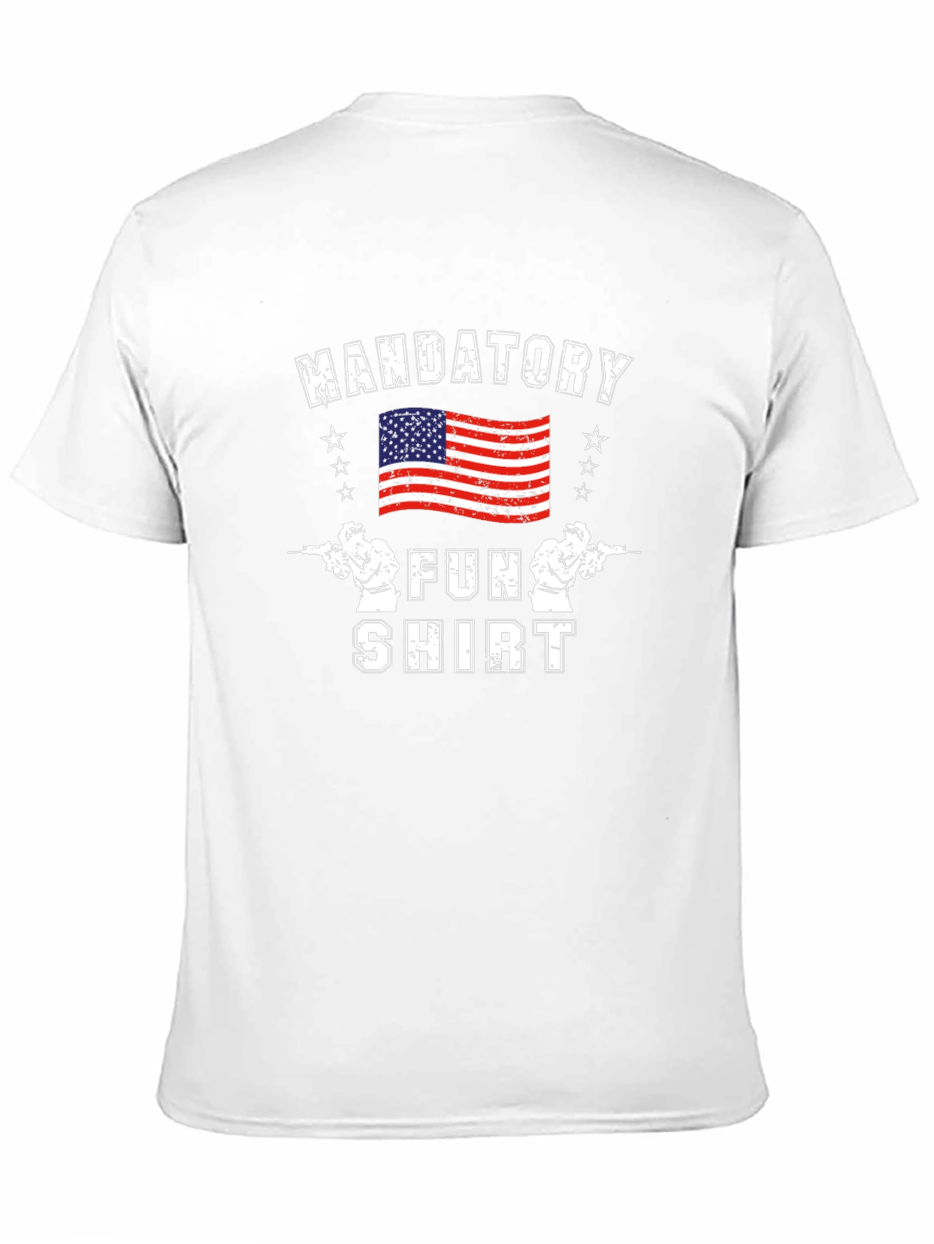 Mandatory Fun Shirt American Flag Graphic Tee