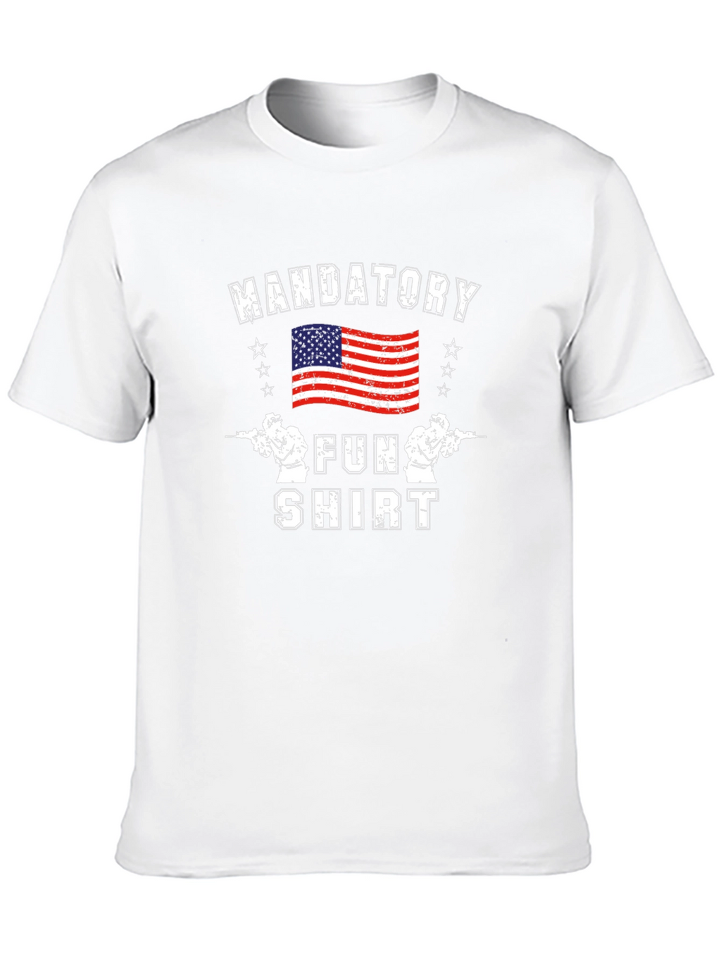 Mandatory Fun Shirt American Flag Graphic Tee
