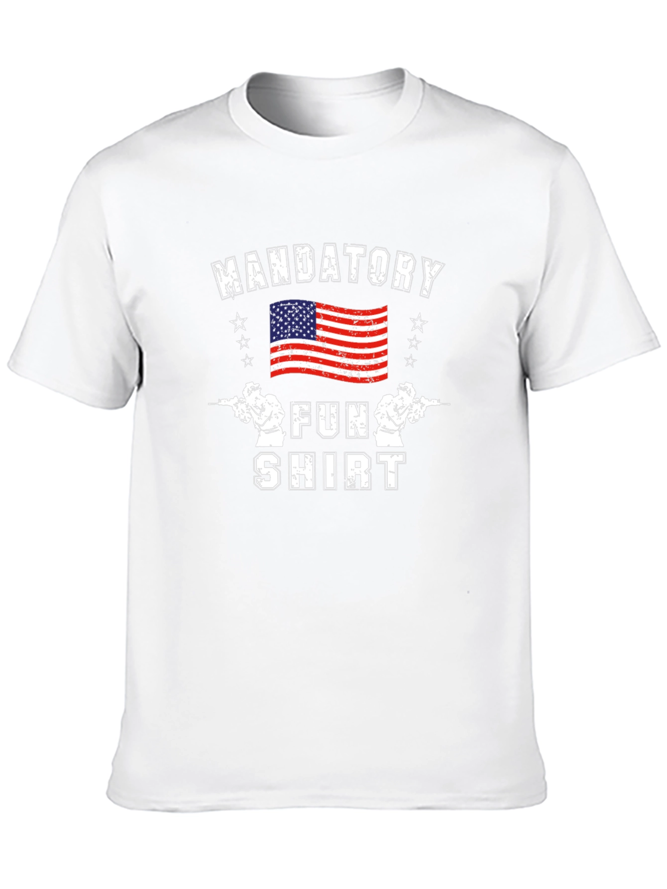 Mandatory Fun Shirt American Flag Graphic Tee