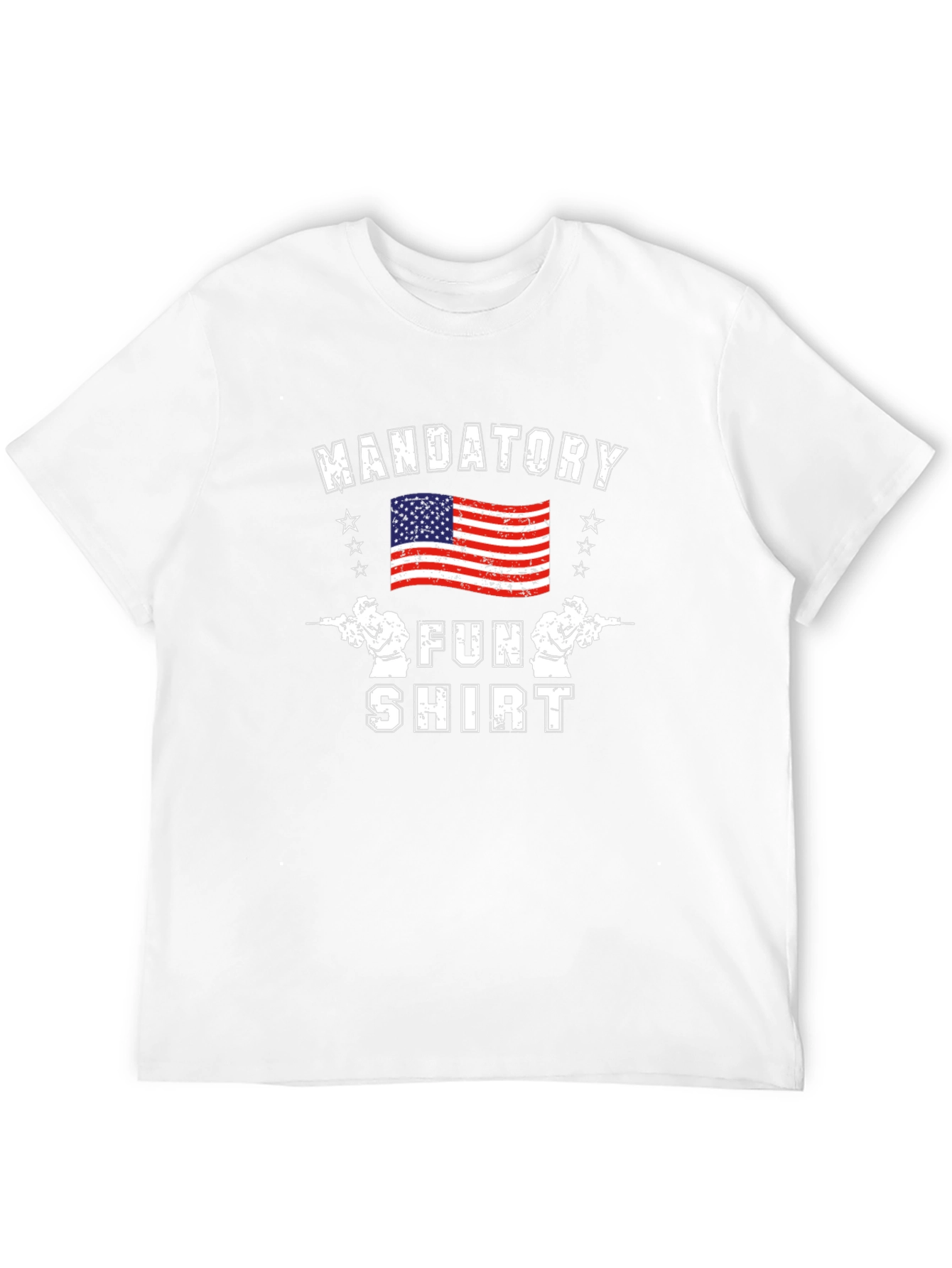 Mandatory Fun Shirt American Flag Graphic Tee