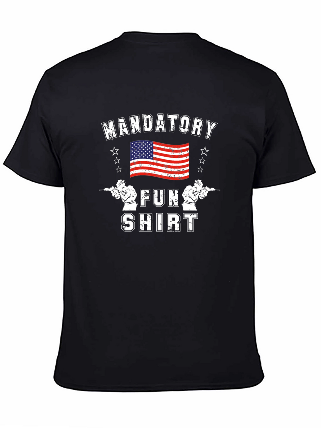 Mandatory Fun Shirt American Flag Graphic Tee