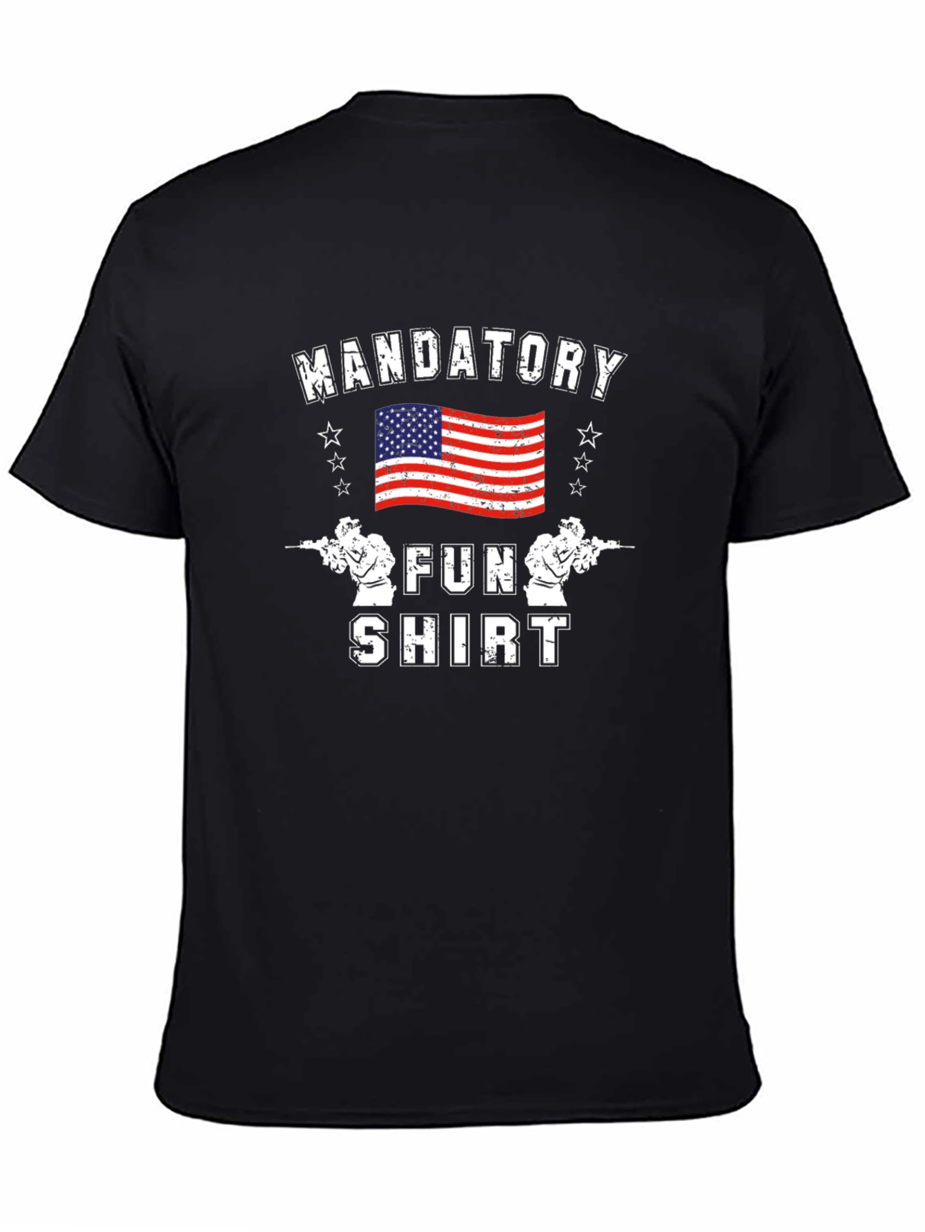 Mandatory Fun Shirt American Flag Graphic Tee