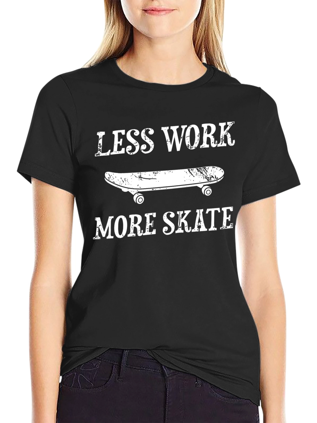 Less Work More Skate Graphic T-Shirt