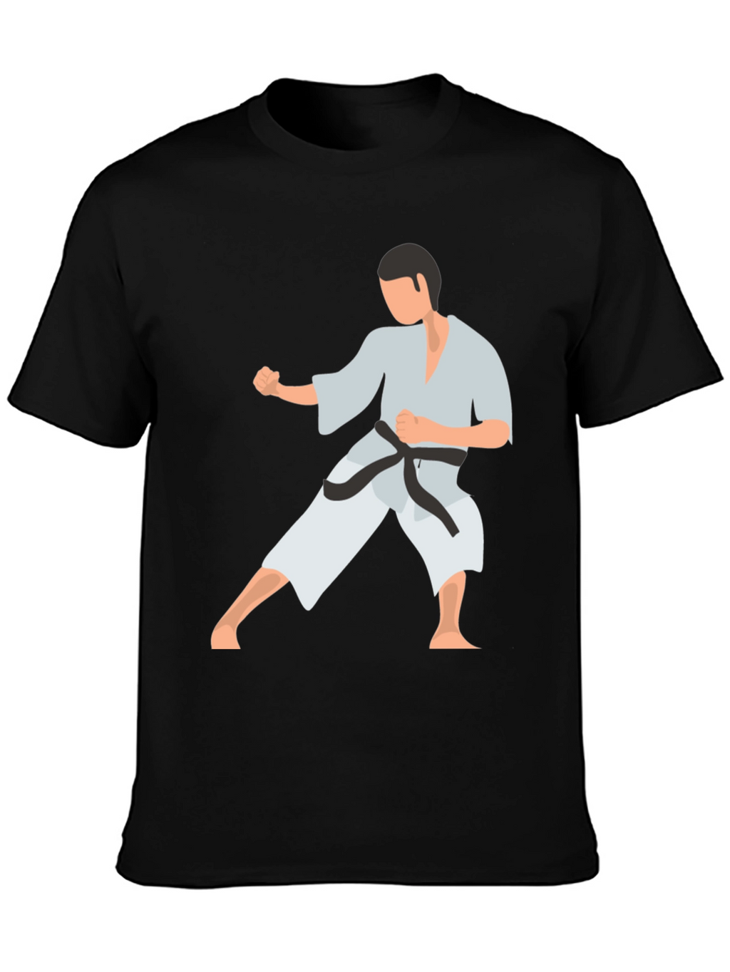 Karate Stance Graphic Tee - Black Martial Arts Shirt