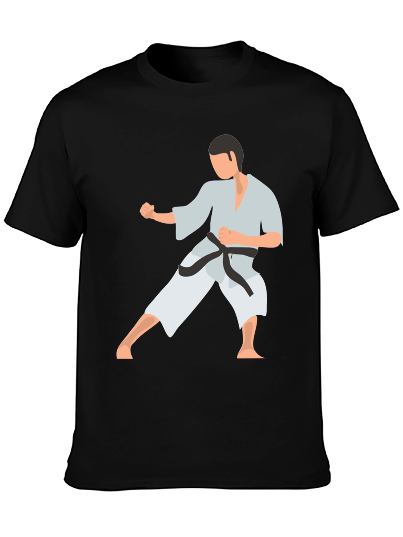 Karate Stance Graphic Tee - Black Martial Arts Shirt